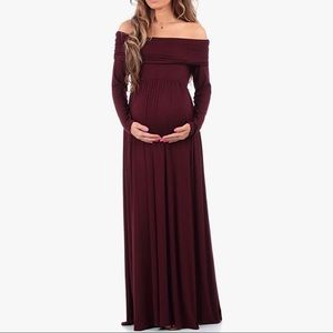Mother Bee Maternity Cowl Neck Maternity Dress